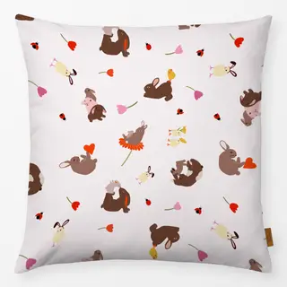 Kissen Osterhasen Beige