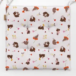 Sitzkissen Osterhasen Beige