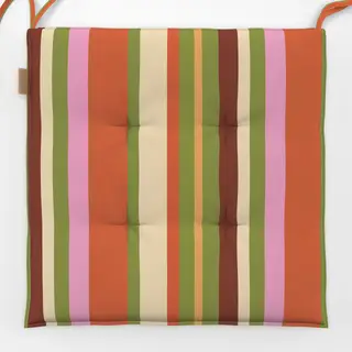 Sitzkissen Bunte Streifen Herbstfarben