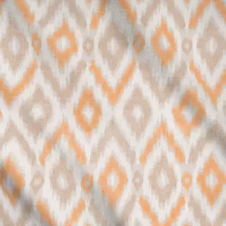 Meterware Diamonds Ikat Beige Orange