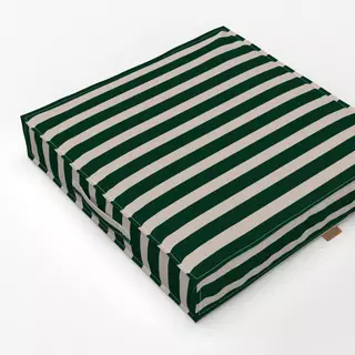 Bodenkissen Bold Stripes pine green