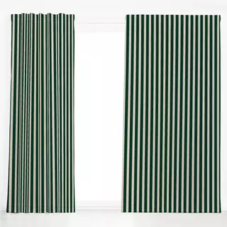 Dekovorhang Bold Stripes pine green