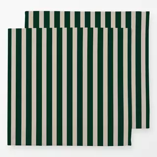 Servietten Bold Stripes pine green