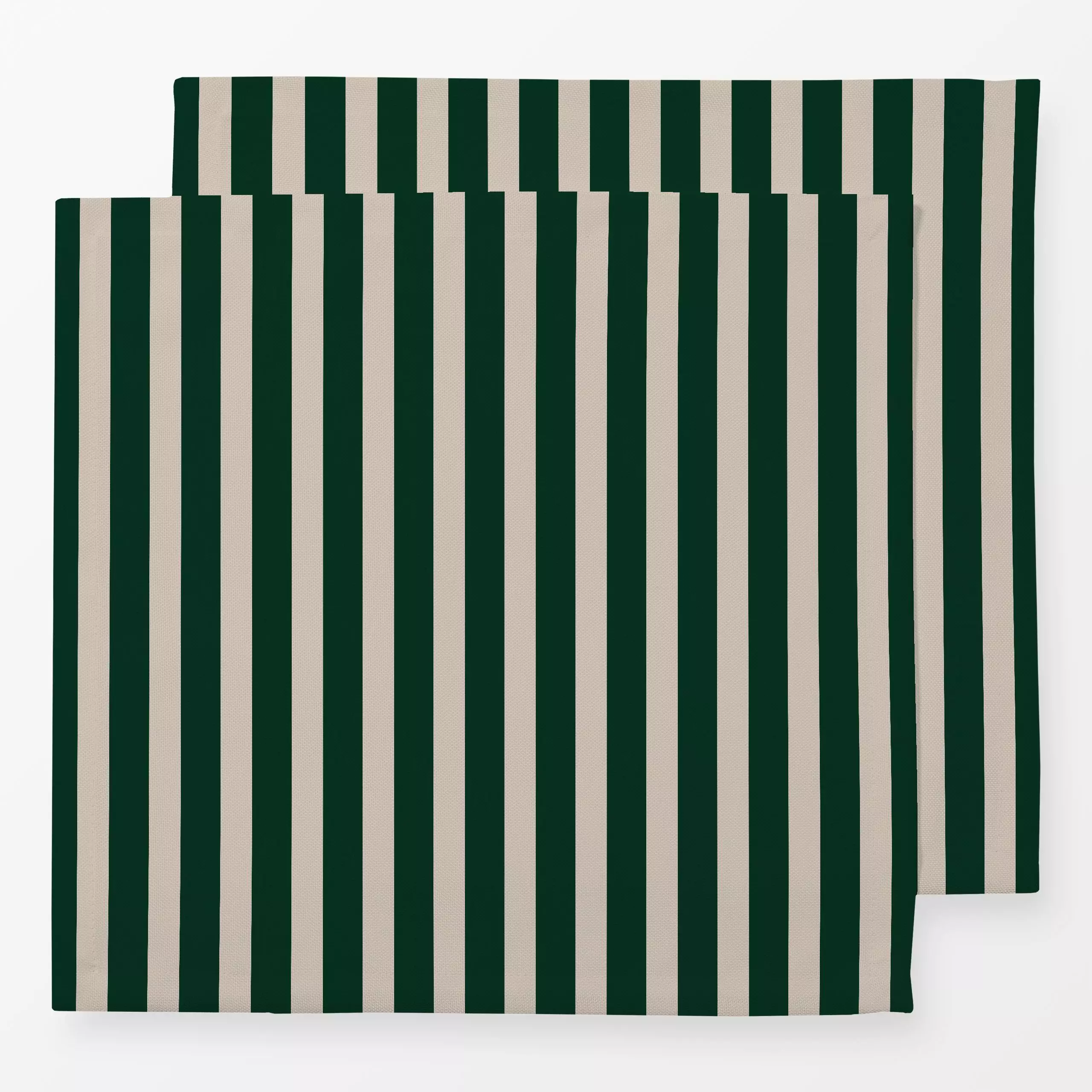 Servietten Bold Stripes pine green - Weihnachten, Winter, Symbole & Muster - von „Karen Menzenbach"; Streifen, Weihnachten, ...