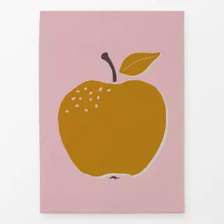 Geschirrtuch Herbstliebe Apfel rosa