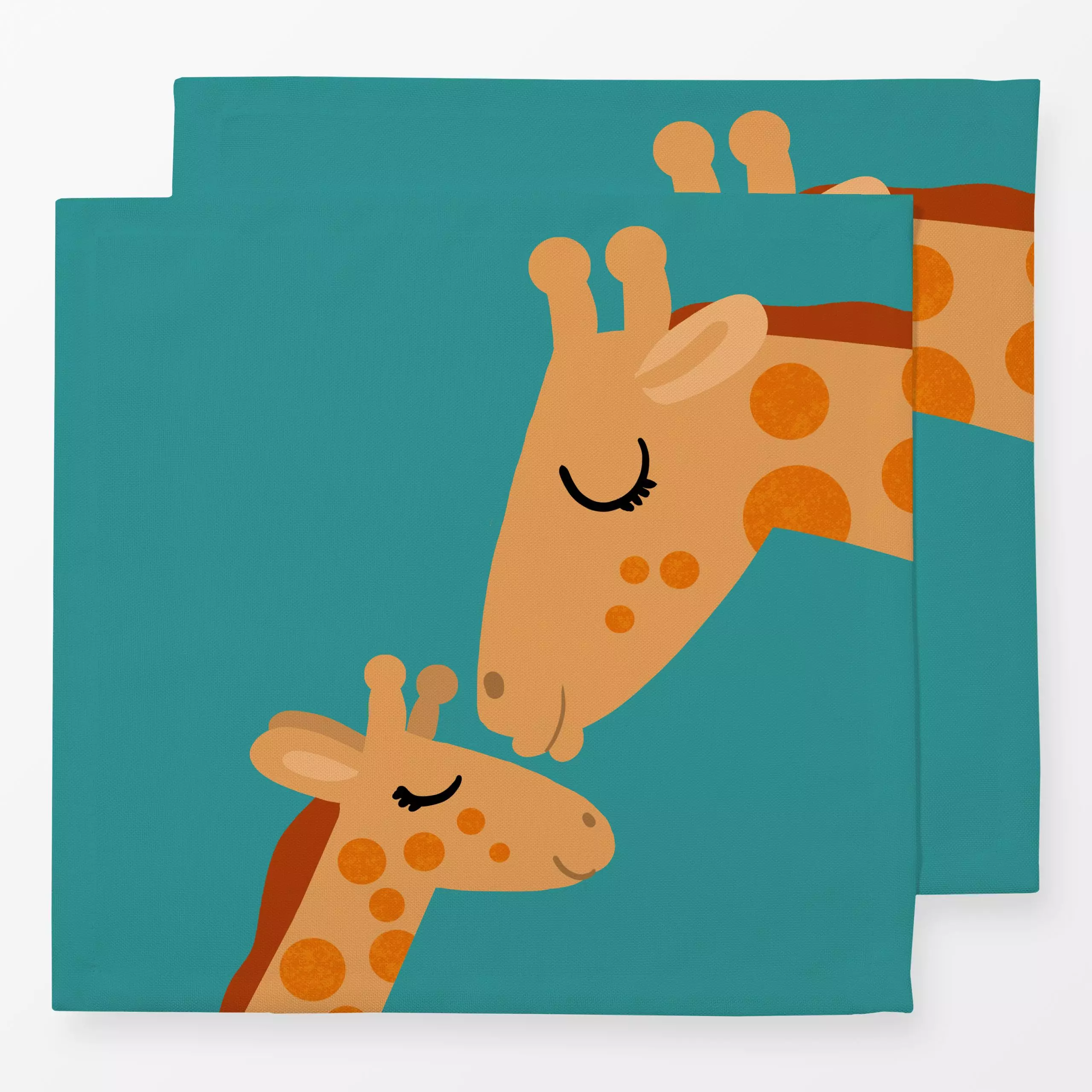 Servietten Giraffenlove - Kinderzimmer & Motive für Kinder, Tiere - von „Julia Reyelt"; Kinder, Punkte, Love, Giraffe, Wildt...