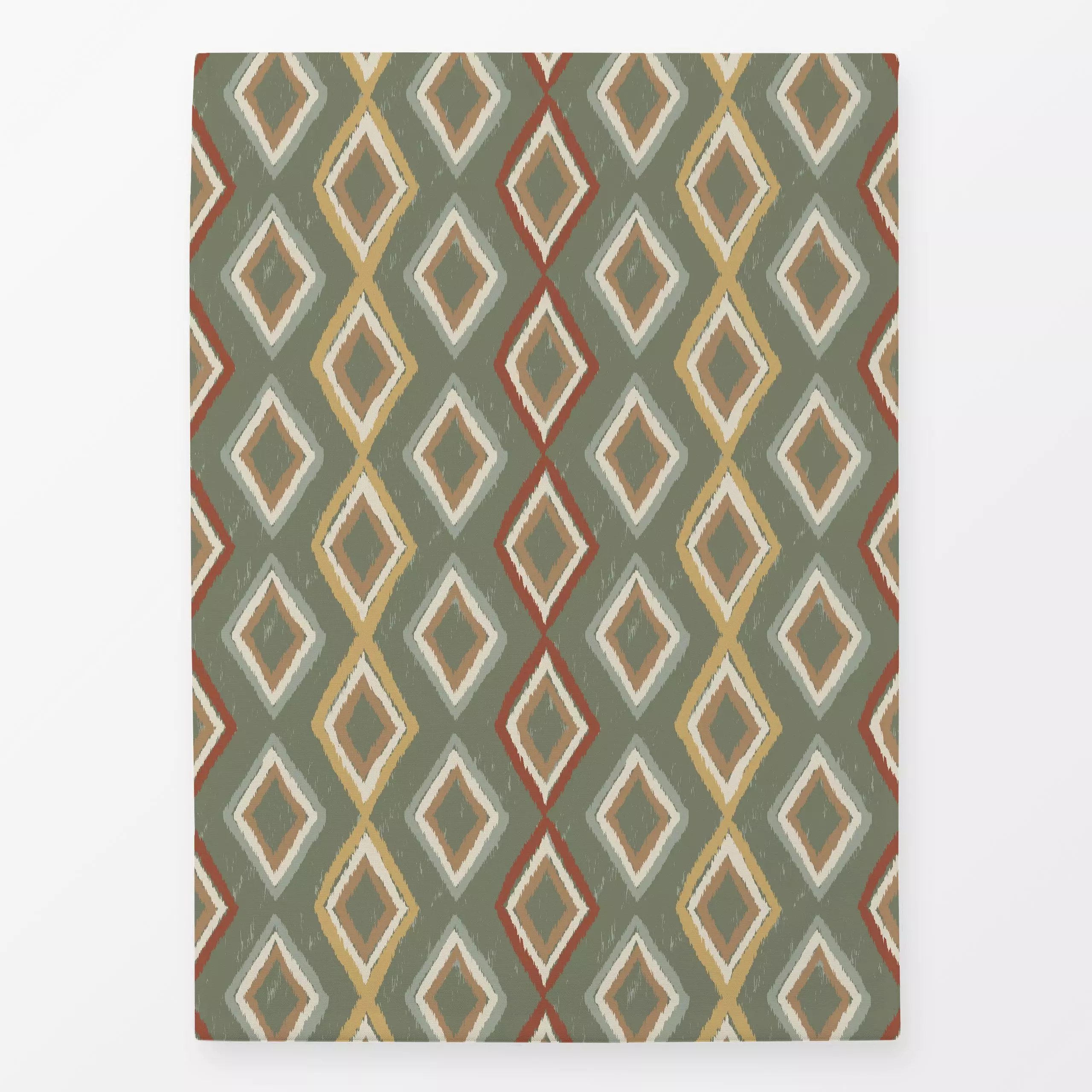 Geschirrtücher Ikat Diamant Herbst - Herbst, Natur & Landschaft, Symbole & Muster - von „Katrin Graff"; Herbst, Raute, herbs...