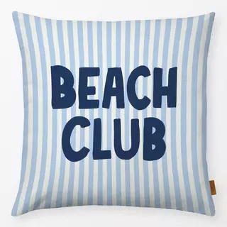 Kissen Beach Club gestreift blau