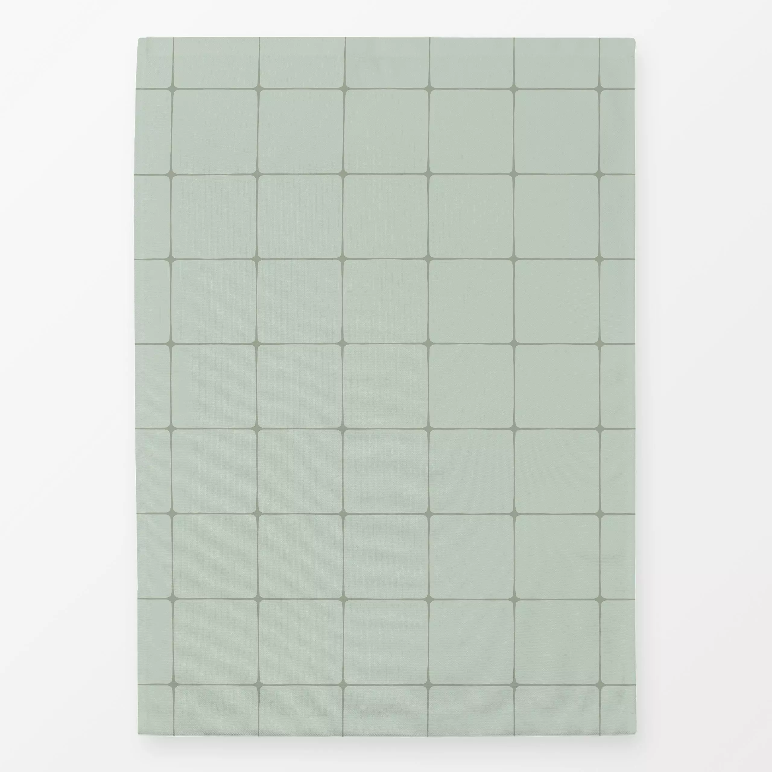 Geschirrtücher Kachel Karo grün - Symbole & Muster - von „Katrin Graff"; minimal, modern, Karo, Herbstdeko, kariert, herbstl...