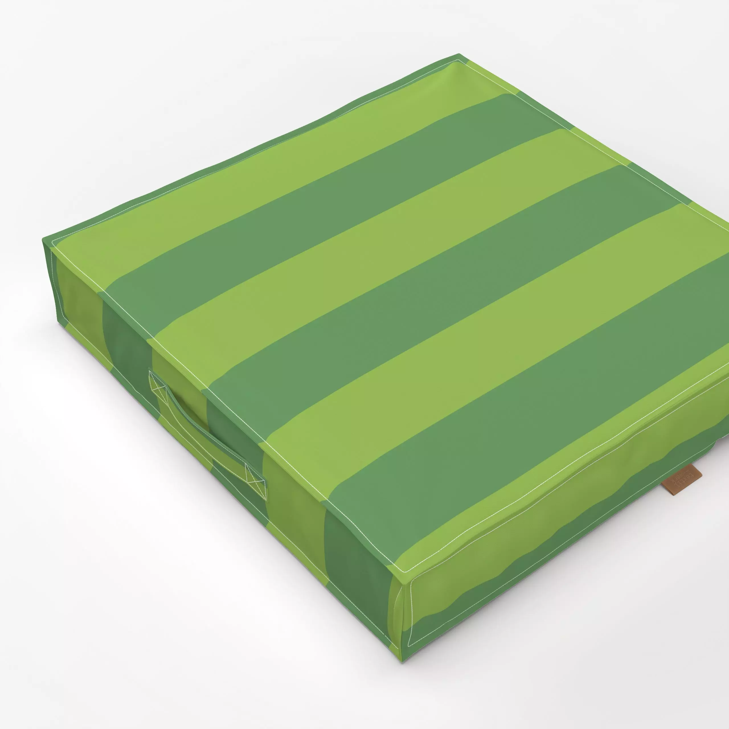 Bodenkissen Streifenmuster Grün - Symbole & Muster - von „Andrea Haase"; frisch, gruen, gestreift, Streifenmuster, colorbloc...