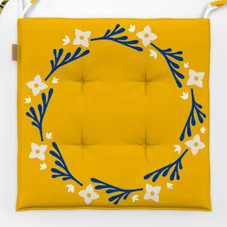 Sitzkissen Sommerblumenkranz