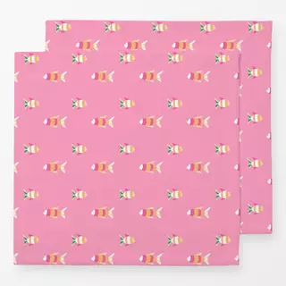 Servietten Fische Pattern Pink