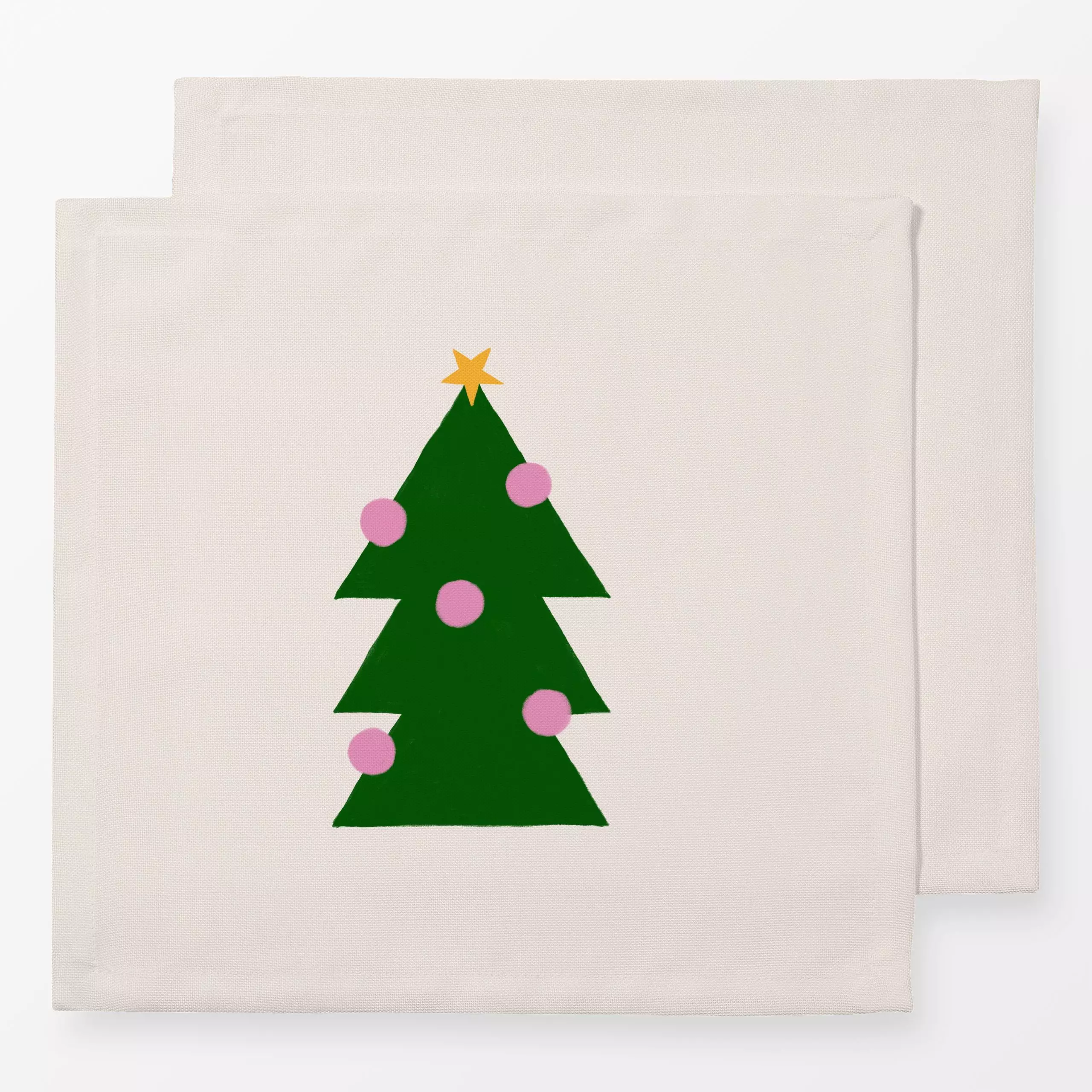 Servietten Tannenbaum grafisch - Weihnachten - von „Sophie Augustin Illustration"; Tannenbaum, Weihnachtsbaum, Weihnachten, ...