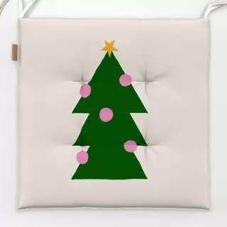 Sitzkissen Tannenbaum grafisch