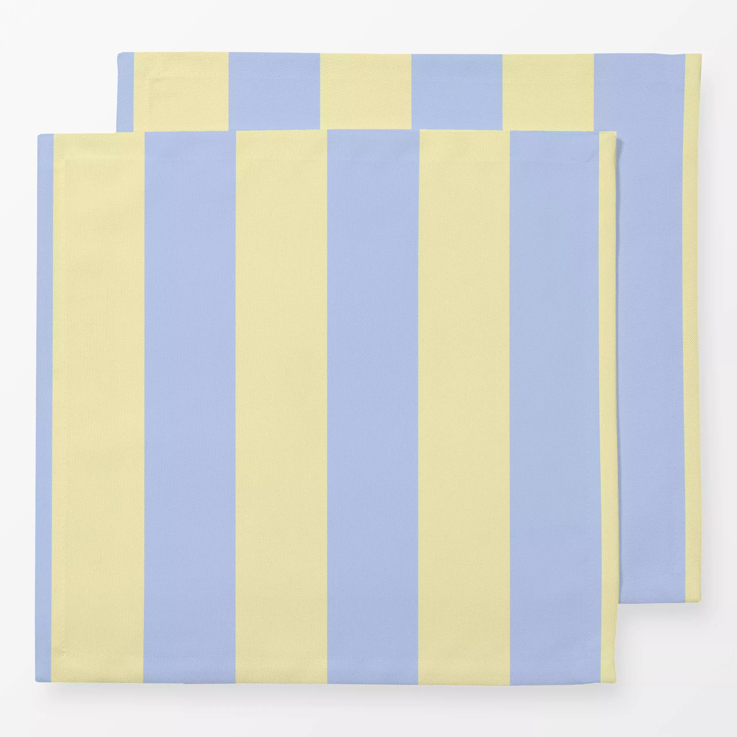Servietten StripesNo3 - Symbole & Muster - von „Studio ROSAGRAU"; Streifen, Sommer, gelb, outdoor, hellblau, StudioROSAGRAU,...