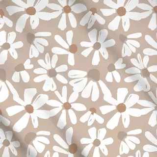 Meterware Allover Daisy Sand
