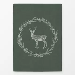Geschirrtücher Nordic Deer wreath I