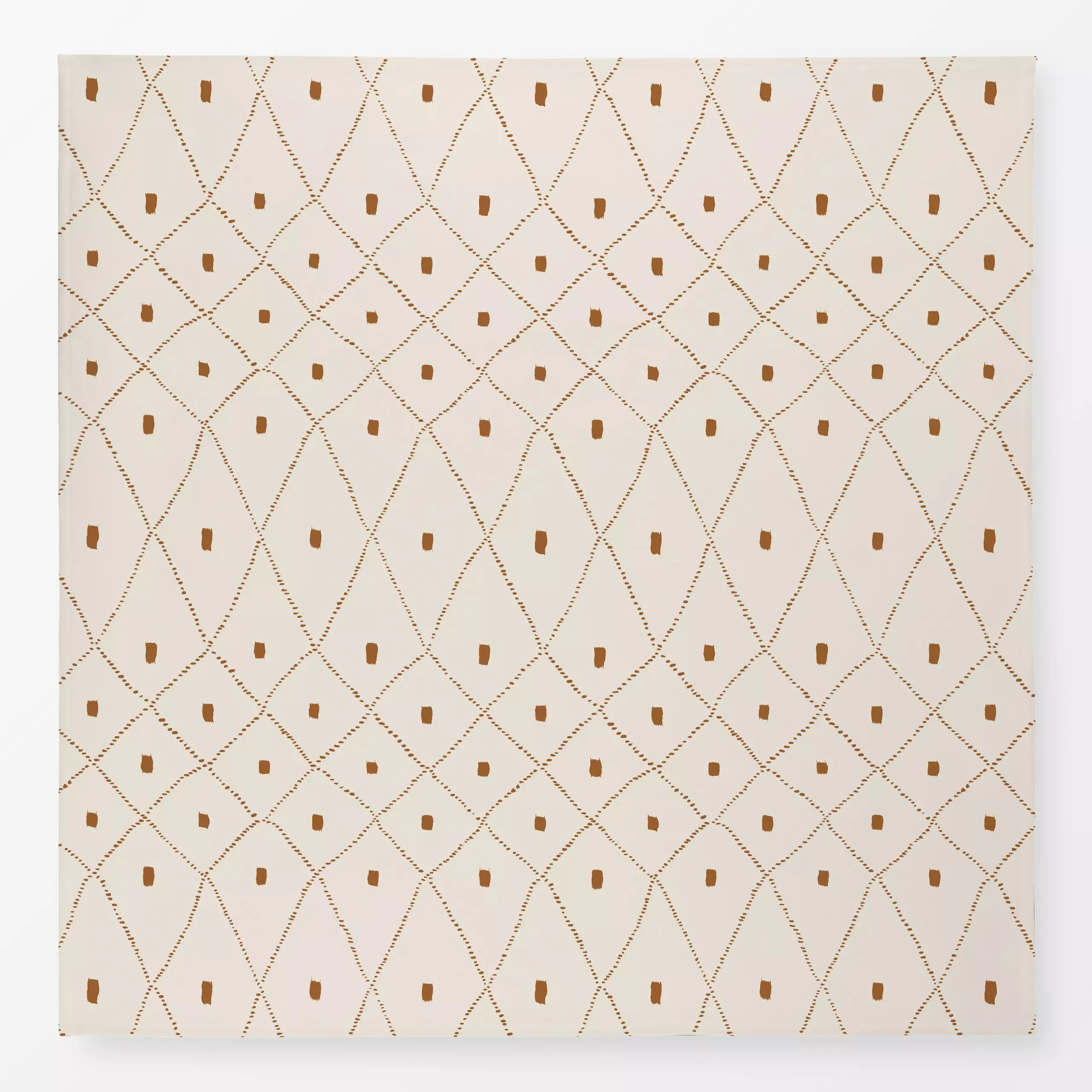 Tischdecke Rombos tierra - Symbole & Muster - von „Julia Schumacher"; marrakesch, marrokko, boho, hippie, Muster, Textur, mi...