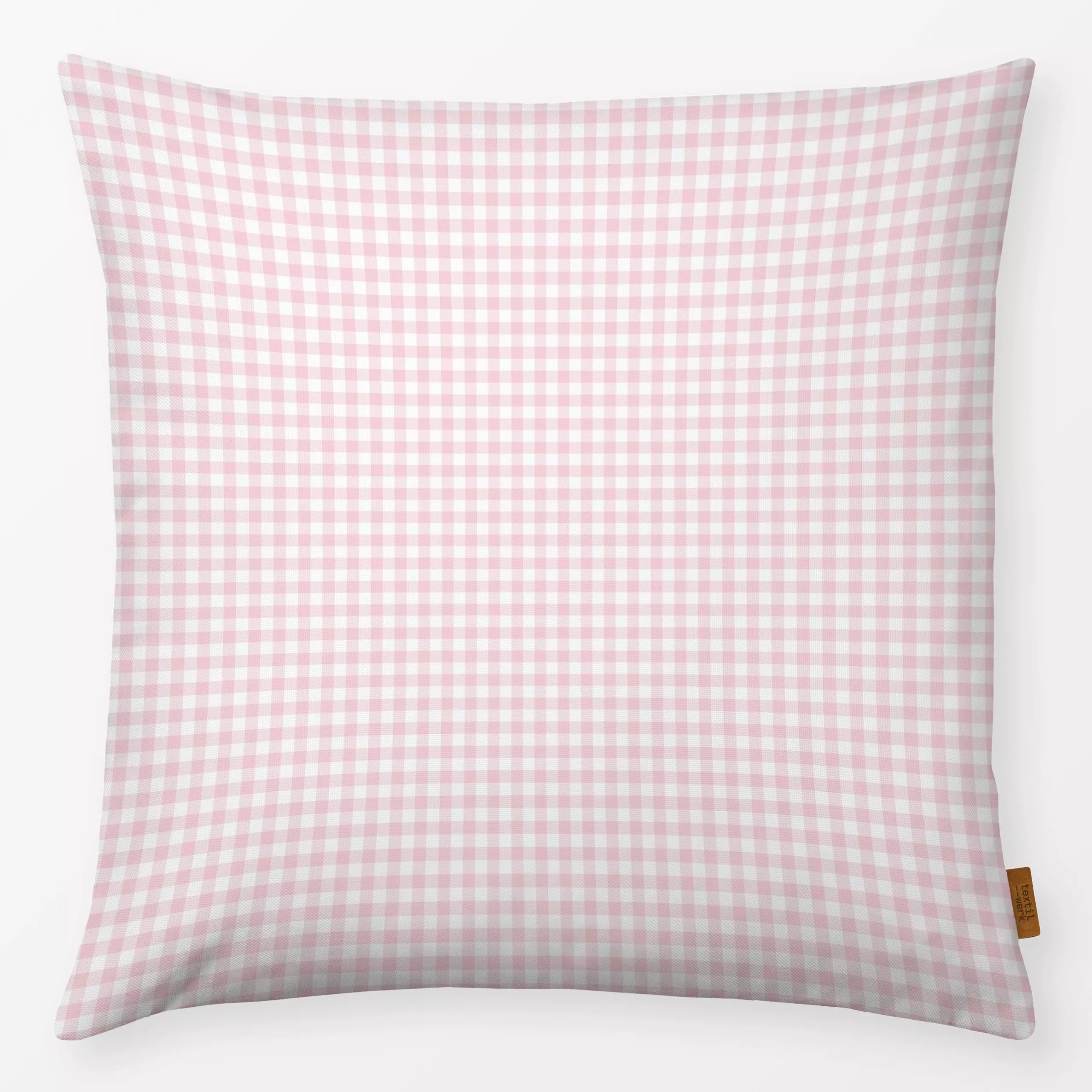 Kissen Vichy rosa - Frühling, Symbole & Muster - von „Julia Schumacher"; Karo, pastel, Karos, kariert, soft, gingham, Pickni...