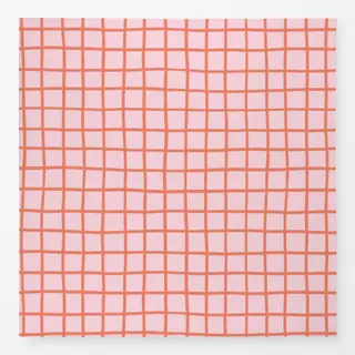 Tischdecke Kariert Koralle