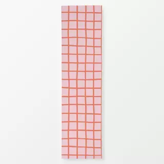 Tischläufer Kariert Koralle