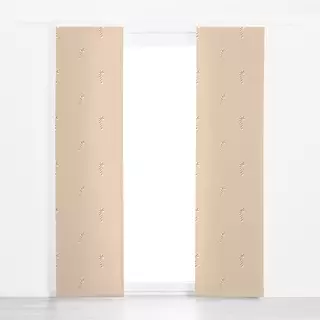 Flächenvorhang Zuckerstangen beige