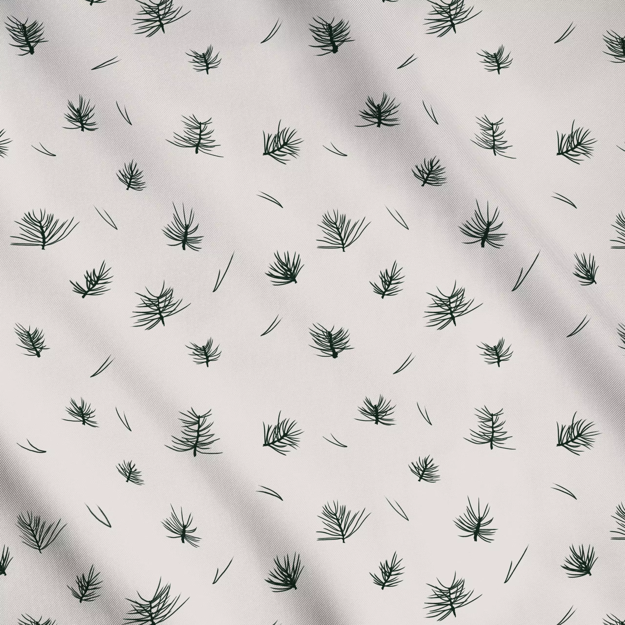 Meterware Grøn Fyrretræ Lys - Natur & Landschaft, Weihnachten - von „textilwerk x hejmelig"; Weihnachten, beige, weihnachtli...