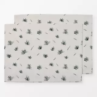 Tischset Grøn Fyrretræ Lys