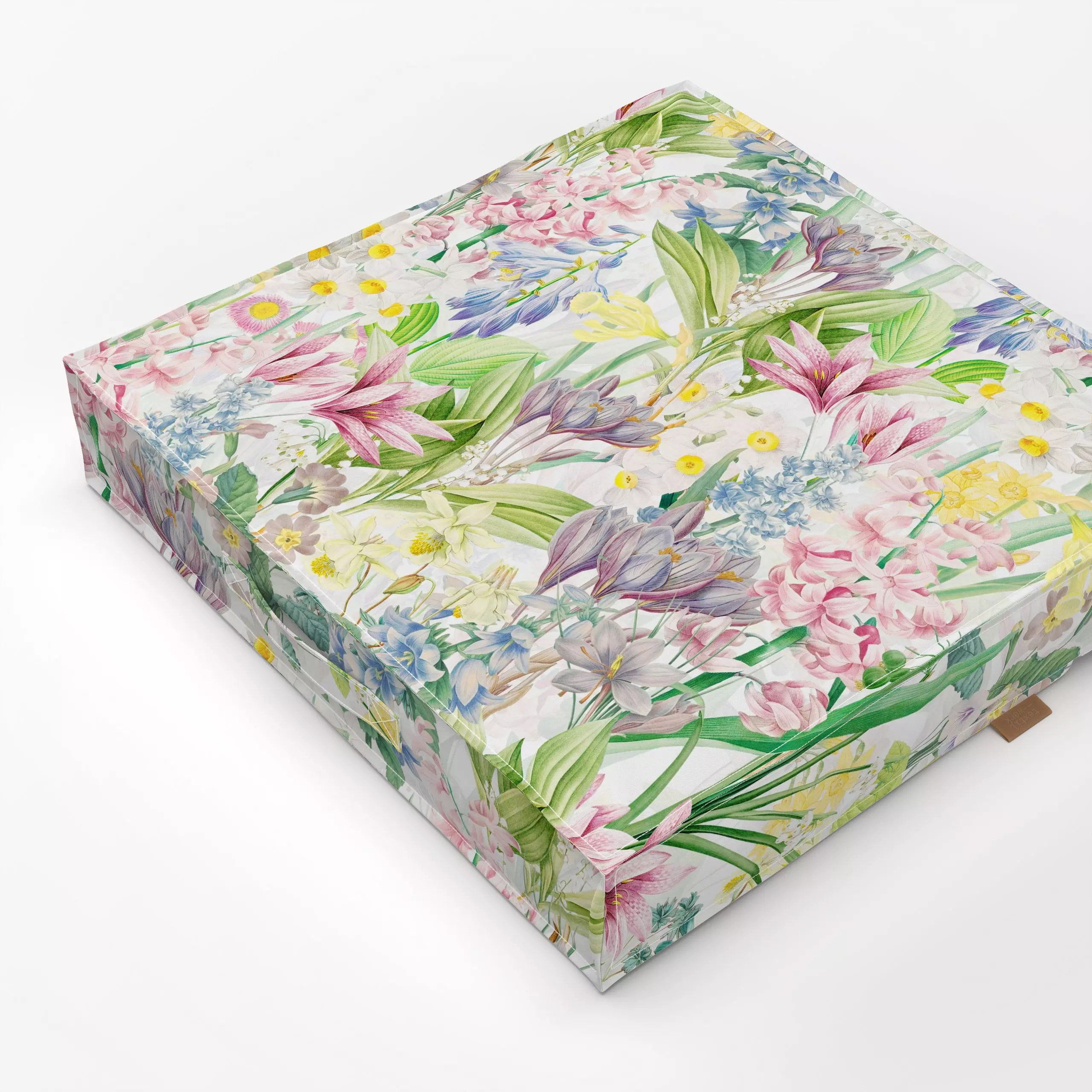 Bodenkissen Frühlings Vintage Blumen - Blumen & Florales, Frühling, Retro & Vintage - von „Uta Naumann"; Blumen, Garten, Wie...