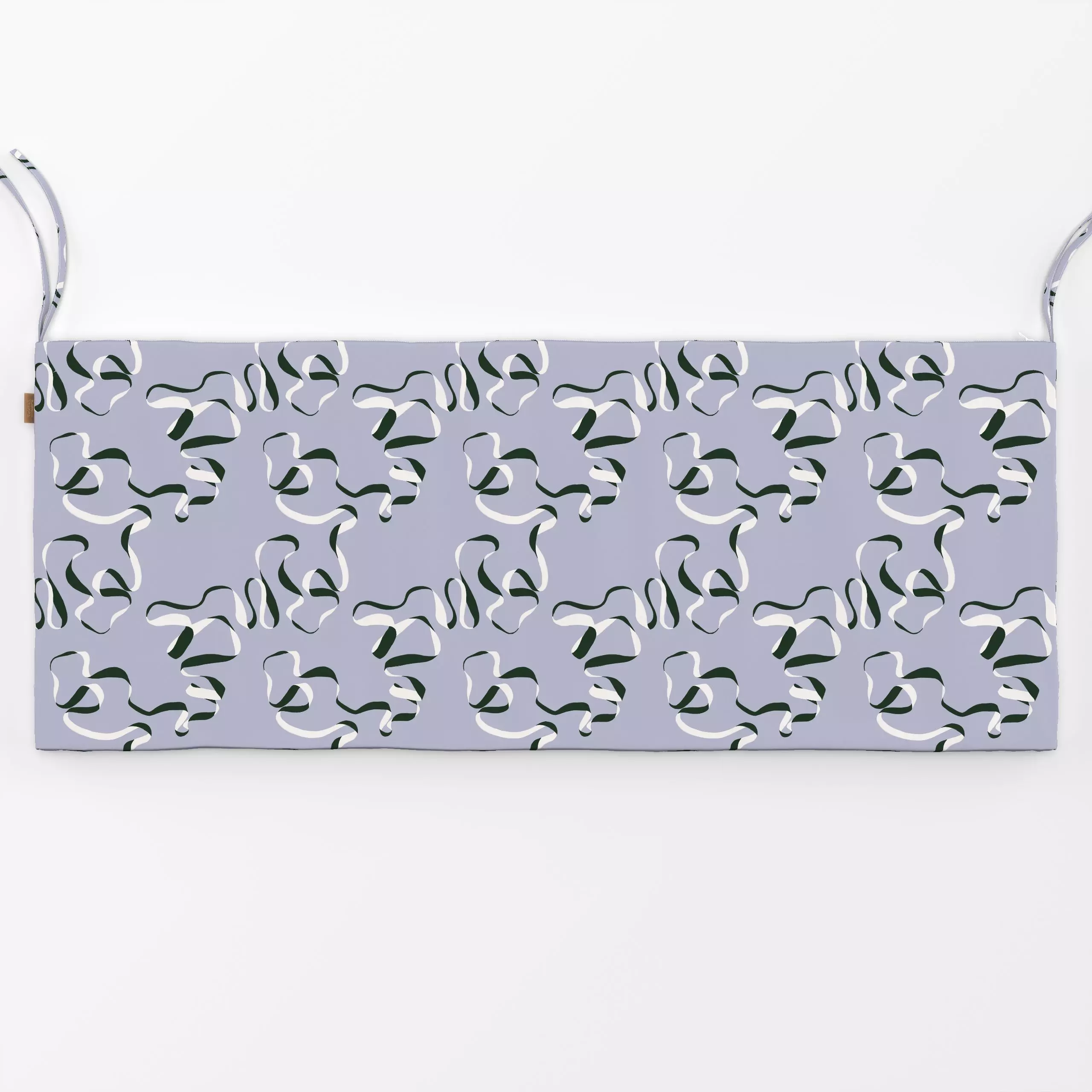 Bankauflage Ribbon Pattern Blau - Weihnachten, Symbole & Muster - von „Sophie Augustin Illustration"; Weihnachten, weihnacht...