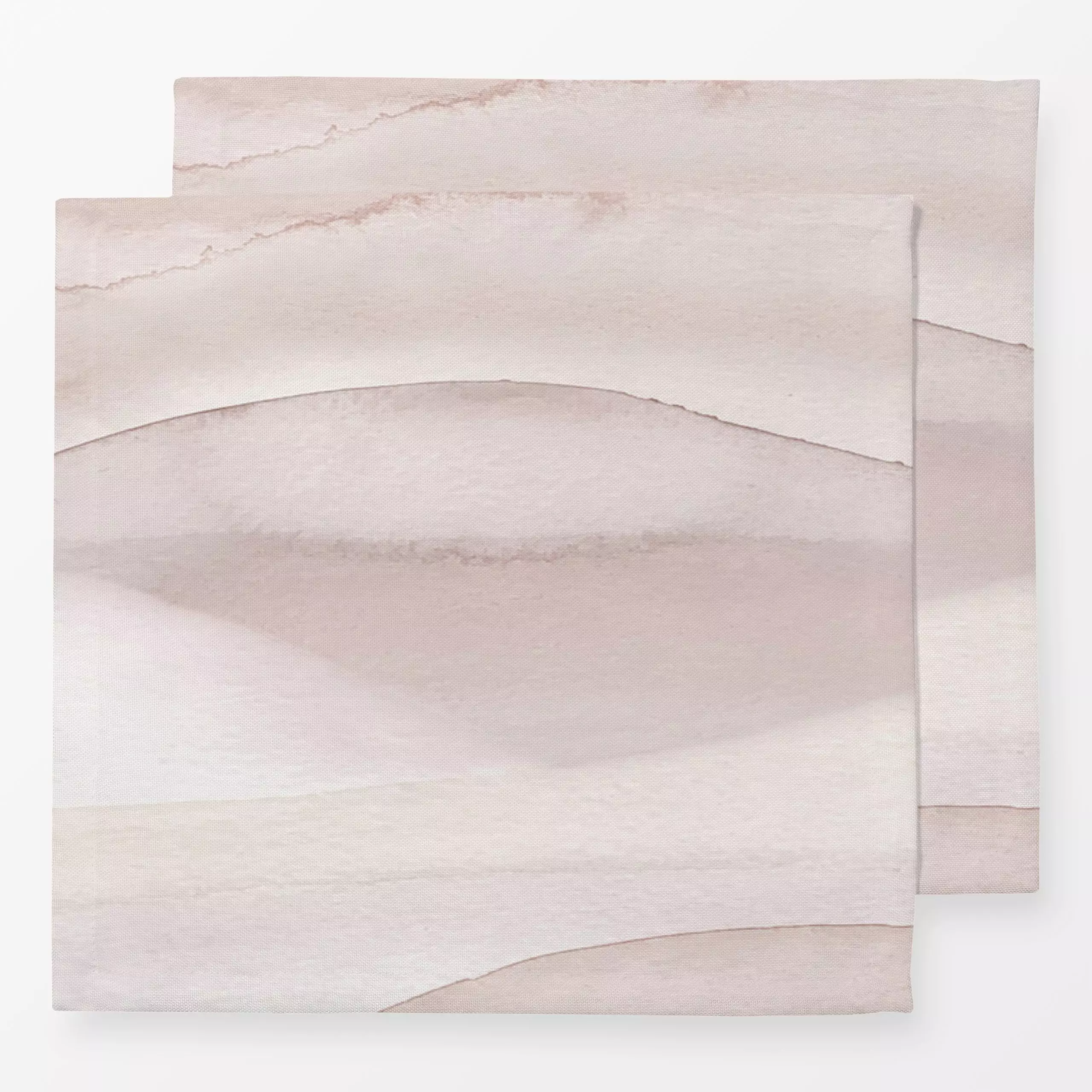 Servietten Abstract Beige Aquarell Wolken - Natur & Landschaft, Symbole & Muster - von „Bloomery Decor"; boho, Muster, Aquar...