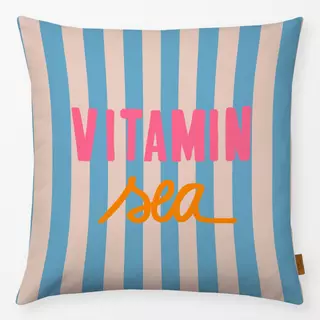 Kissen Vitamin Sea Pink Auf Streifen