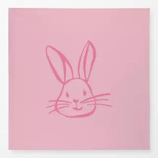 Tischdecke Hase rosa