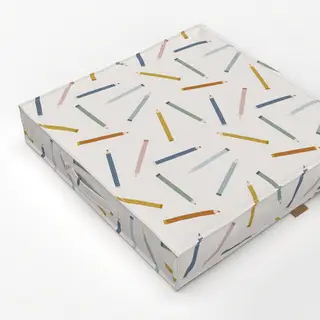 Bodenkissen Bunte Buntstifte Muster