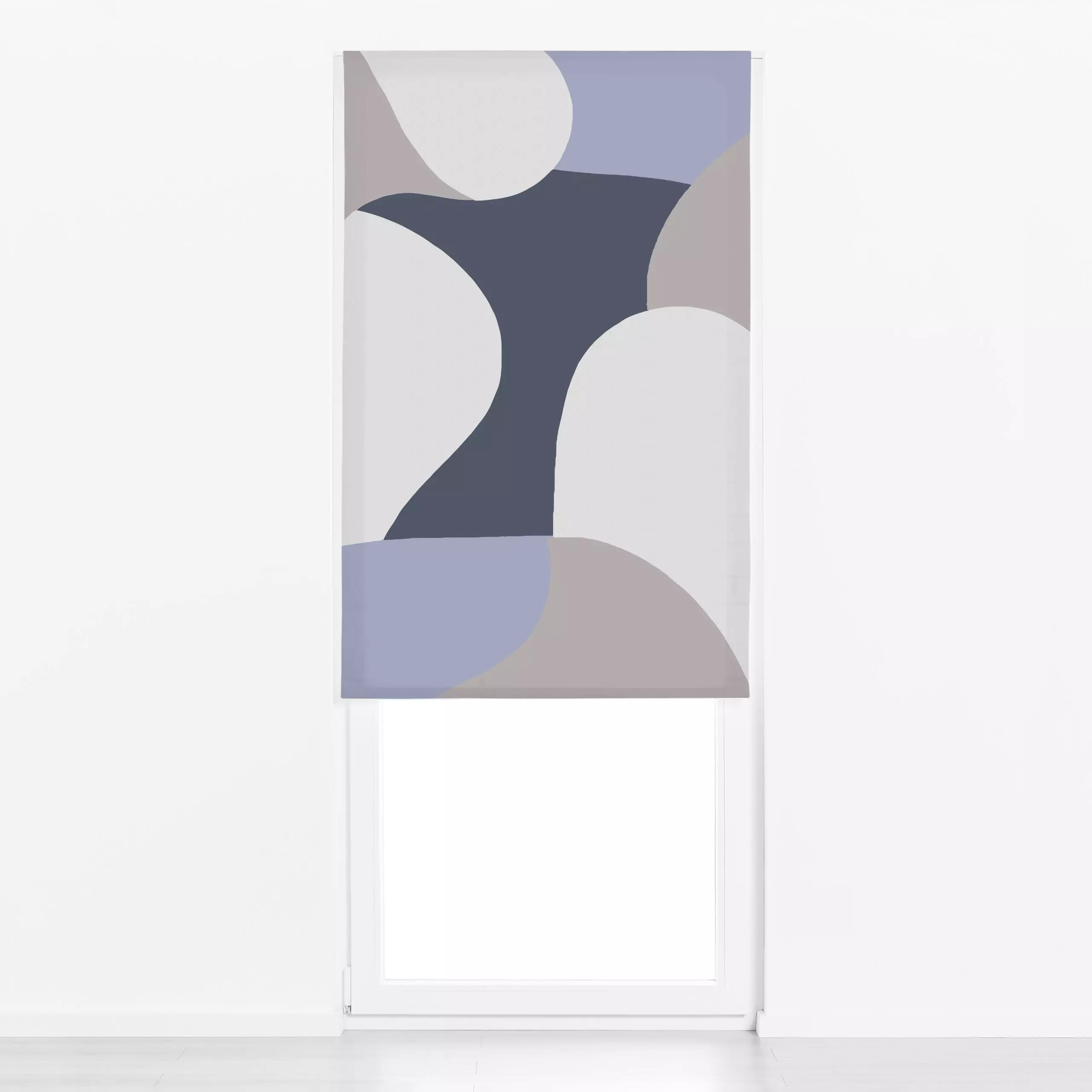 Raffrollo Organic Shapes 6 - Symbole & Muster - von „Mareike Böhmer"; minimal, abstrakt, Geometrisch, formen, minimalistisch...