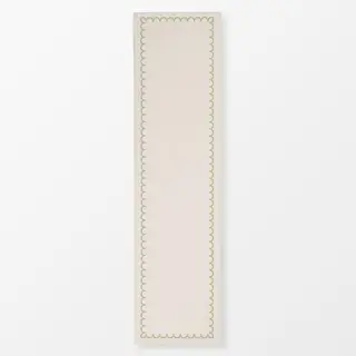 Tischläufer Scandi Folk Blumen Grün