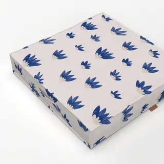 Bodenkissen Blaue Blumen
