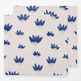 Servietten Blaue Blumen