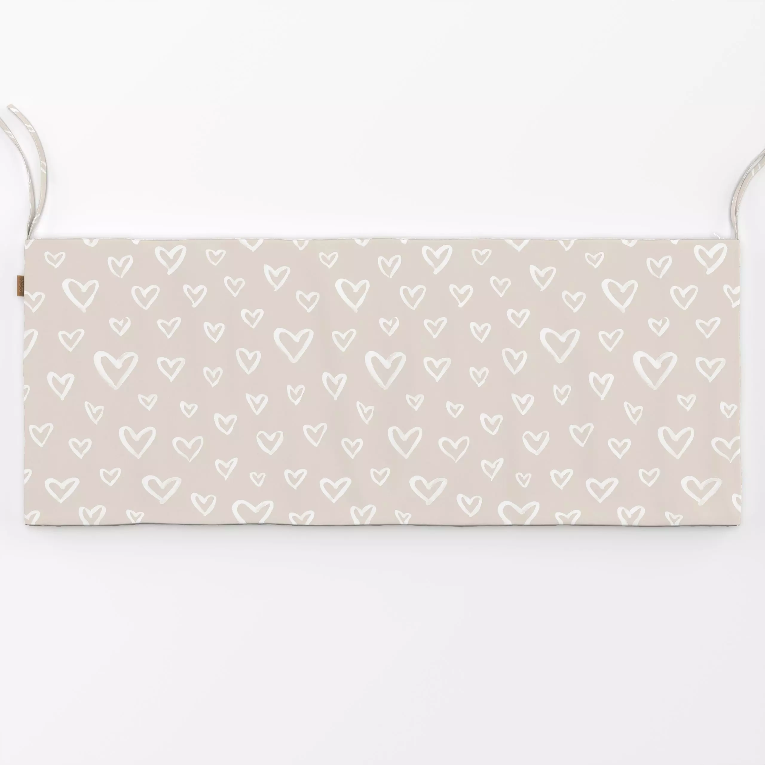 Bankauflage Herz'l 3 - Liebe, Romantik & Pride, Anlässe - von „Primus Pattern"; Sand, Love, Self Love, Herzen, Valentinstag,...