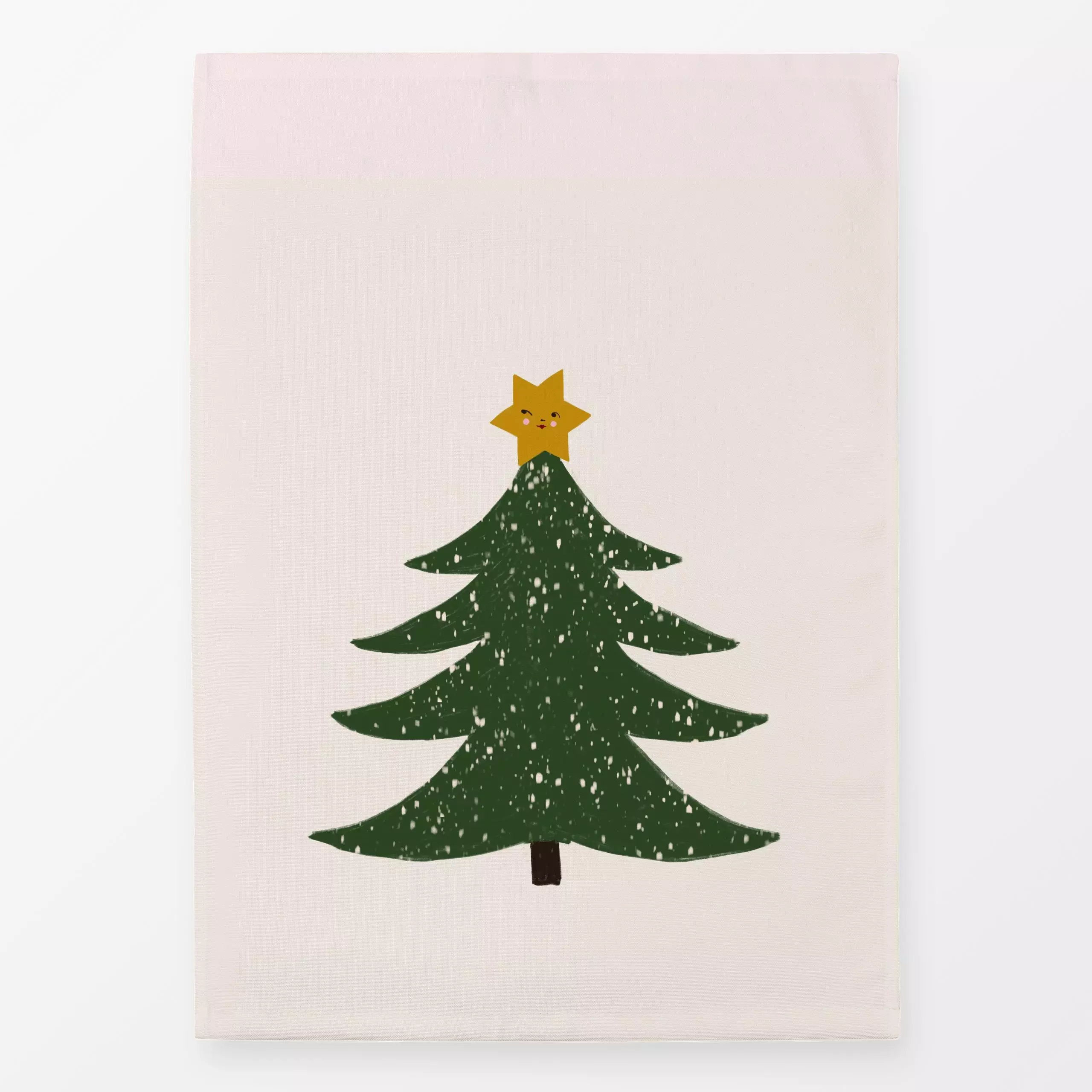 Geschirrtücher Tannenbaum Beige - Weihnachten - von „Sophie Augustin Illustration"; Tannenbaum, Weihnachtsbaum, Weihnachten,...