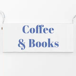 Bankauflage Coffe and Books
