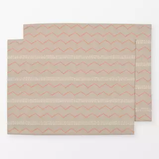 Tischset Boho summer Zickzack camel