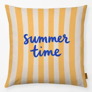 Kissen Summer time Streifen blau