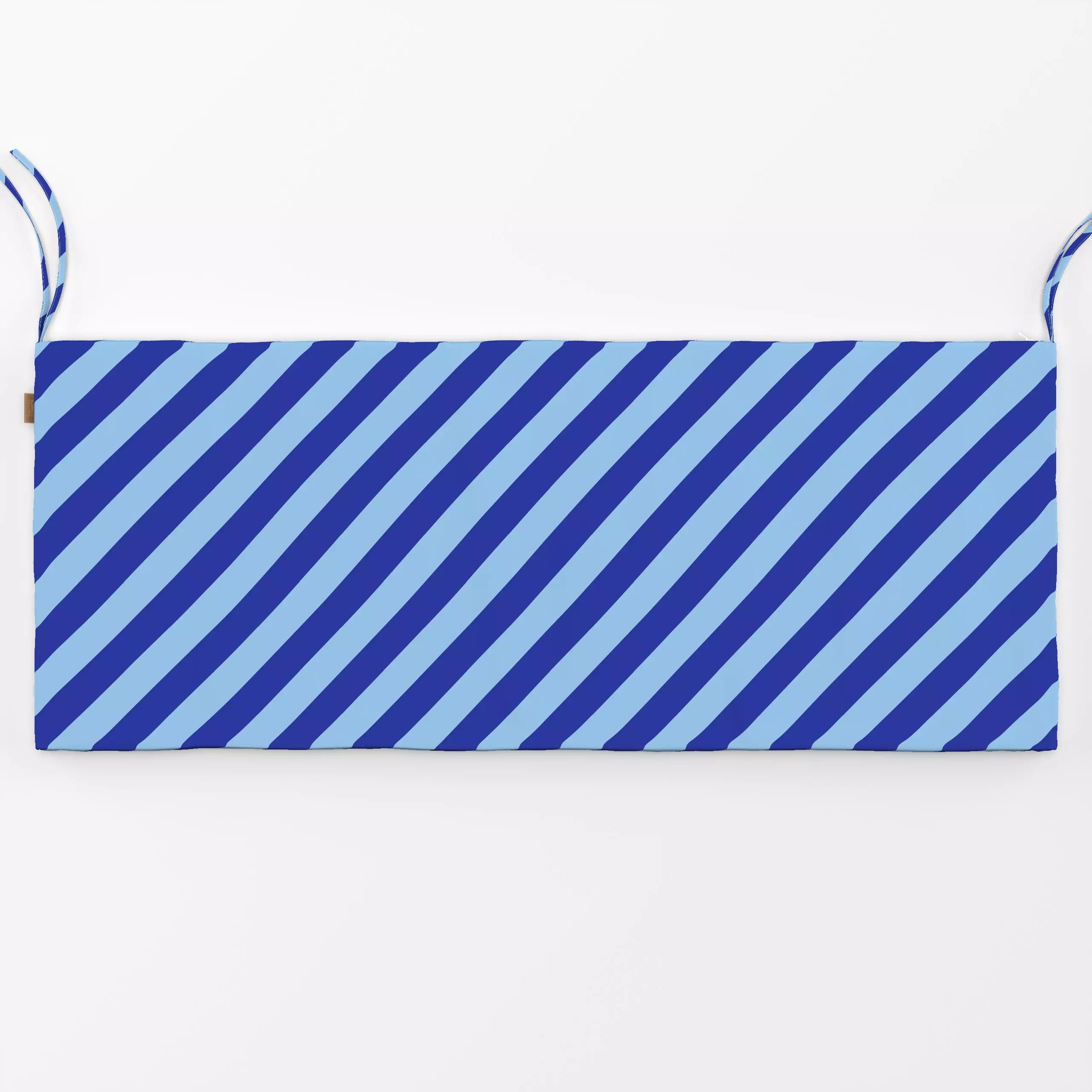 Bankauflage Blaue Streifen diagonal - Symbole & Muster - von „Lisa Jasmin Bauer"; Streifen, modern, stripes, Farben, farbenf...
