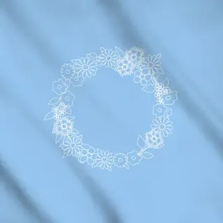 Meterware Blumenkranz Frühling