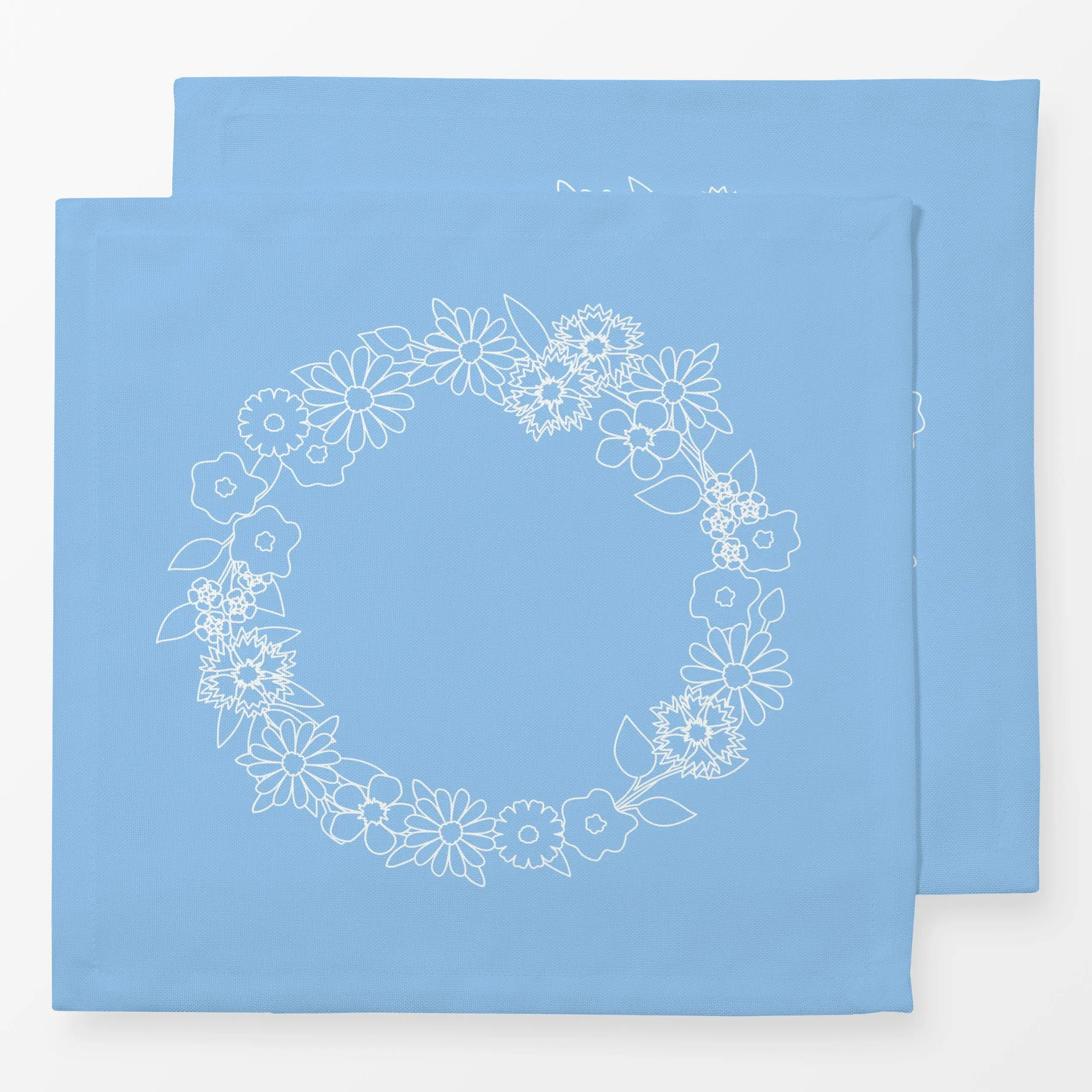 Servietten Blumenkranz Frühling - Blumen & Florales, Frühling - von „Jana Moßmann"; Ostern, kranz, Pastell, Fruehling, Blume...