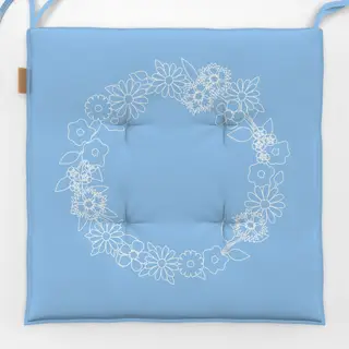 Sitzkissen Blumenkranz Frühling