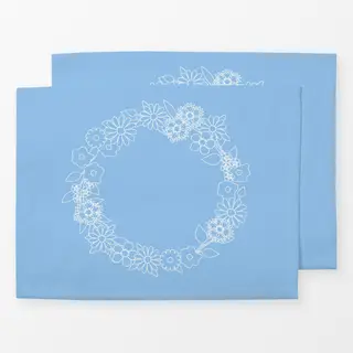 Tischset Blumenkranz Frühling