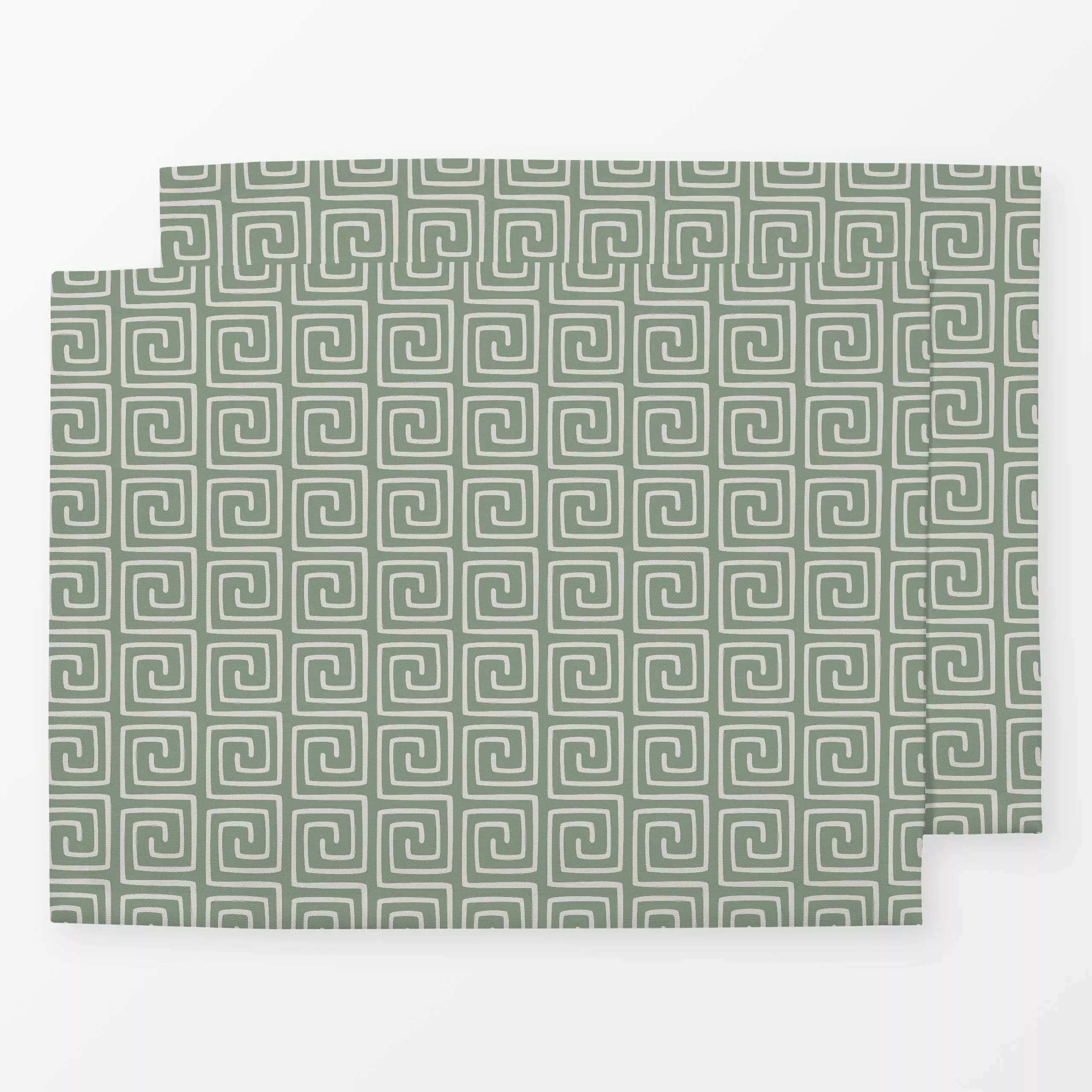 Tischset Voluti ladi - Symbole & Muster - von „Karen Menzenbach"; boho, Muster, Linien, beige, Sommer, grafisch, Bohemian, g...