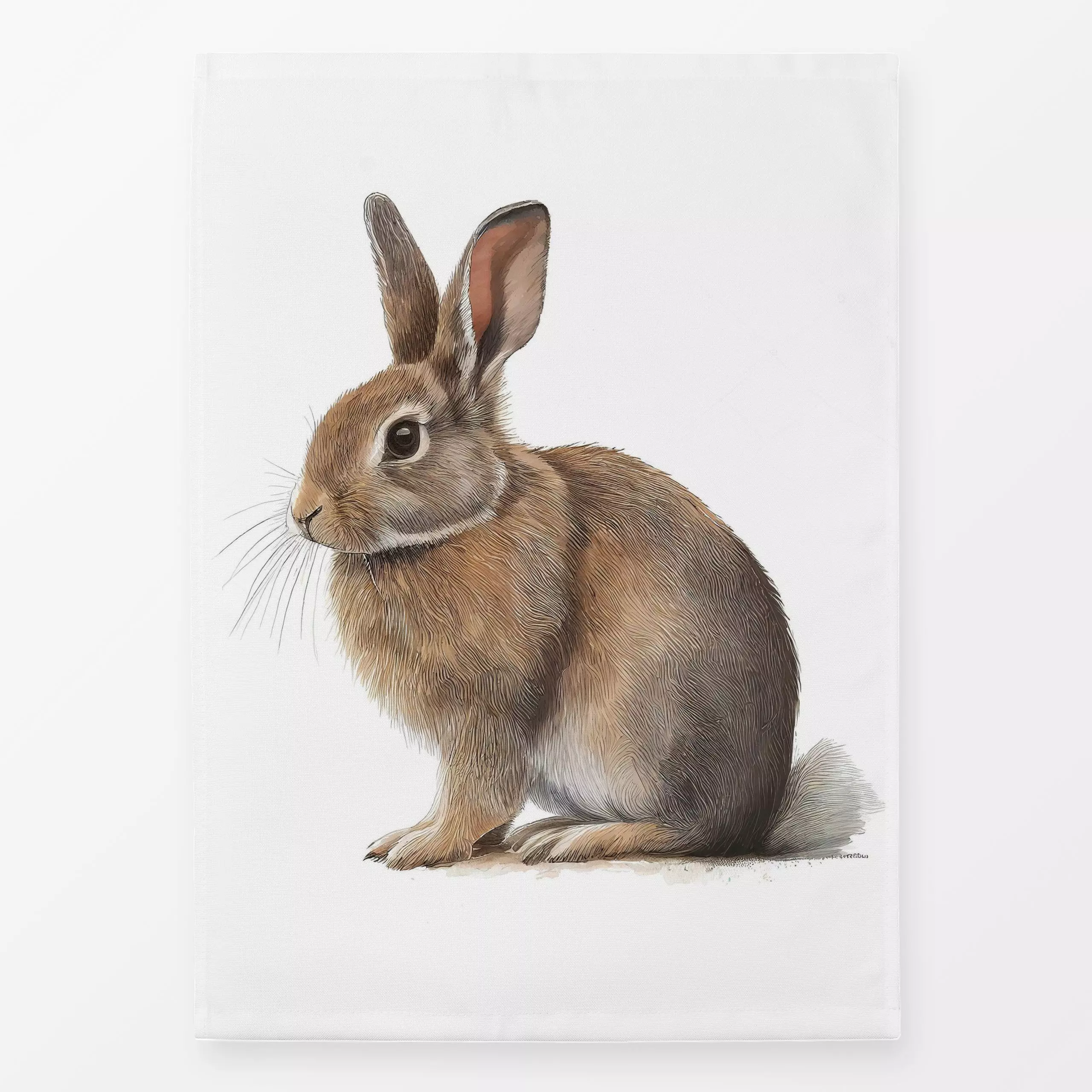 Geschirrtücher Brown Bunny - Frühling, Tiere - von „Andrea Haase"; Natur, Hase, Wildtiere, Tiere, niedlich, Ostern, Osterhas...